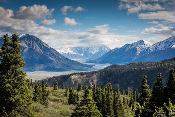 Mountain landscape for teaching